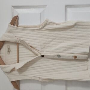 Madewell Ribbed Knit Button-up Vest